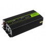 Green Cell - 500W DC 24V bis AC 230V mit USB-Wechselrichter - Pure/Full Sine Wave - Batterie-Wechselrichter - GC012