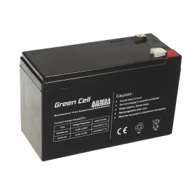 Green Cell - Green Cell 12V 7Ah (6.3mm) 7000mAh VRLA AGM Batteria - Battery Lead-acid  - GC038