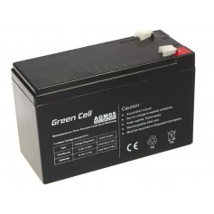 Green Cell 12V 7.2Ah (6.3mm) 7200mAh VRLA AGM Batteria