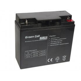 Green Cell, Green Cell 12V 20Ah (11mm) 20000mAh AGM Battery, Battery Lead-acid , GC040