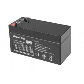 Green Cell - Green Cell 12V 1.2Ah (4.6mm) 1200mAh VRLA AGM Batteria - Battery Lead-acid  - GC041