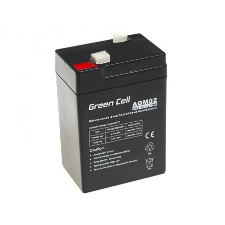 Green Cell - Green Cell 6V 4.5Ah (4.6mm) 4500mAh VRLA AGM accu -  - GC050