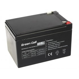 Green Cell, Green Cell 12V 12Ah (6.3mm) 12000mAh VRLA AGM Battery, Battery Lead-acid , GC052