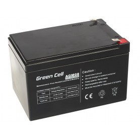 Green Cell, Green Cell 12V 14Ah (6.3mm) 14000mAh VRLA AGM Battery, Battery Lead-acid , GC053