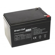Green Cell 12V 14Ah (6.3mm) 14000mAh VRLA AGM accu