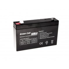 Green Cell 6V 7Ah (4.6mm) 7000mAh VRLA AGM accu