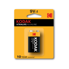 Kodak, Kodak XTRALIFE Alkaline 6LR61 9V battery, Other formats, BS410-CB