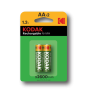 Kodak, Kodak AA / Micro / HR06 2600mAh 1.2V Rechargeable Battery, Size AA, BS414-CB