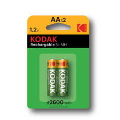 Kodak, Kodak AA / Micro / HR06 2600mAh 1.2V Batterie rechargeable, Size AA, BS414-CB