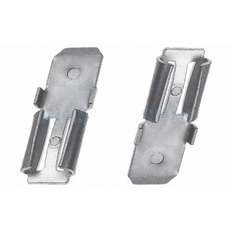 Oem, 2x Clamp adapter Terminal for lead battery - from 4.74mm to 6.35mm (F1 to F2), Battery accessories, NK439