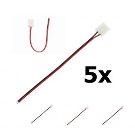 Oem - 10mm 2-Nadel-Kabelstecker für IP65-LED-Streifen (5 Stück) - LED connectors - LSCC30