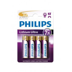 Philips Ultra FR6 AA 3.000 mAh 1.5 V Battery Lithium - 4-Pack