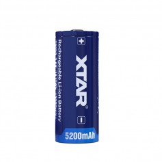 XTAR, Batterie au lithium rechargeable XTAR 26650 3,6 V - 5000 mAh (protégée) - 7 A, Other formats, BL323-CB