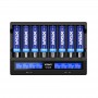 XTAR, Battery charger Xtar VC8 8-channel with LCD screen for Li-ion NiMH batteries, Battery chargers, NK471