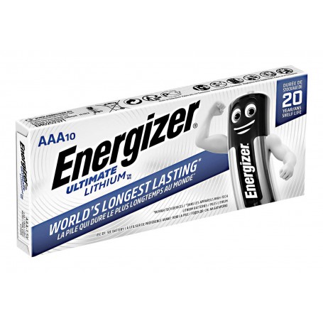 Energizer, AAA L92 Energizer Ultimate Lithium 1250mAh 1.5V, Size AAA, NK427-CB