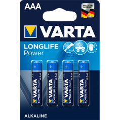 Varta, VARTA Longlife Power LR03 / AAA / R03 / MN 2400 1.5V alkaline batterij, AAA formaat, BS136-CB