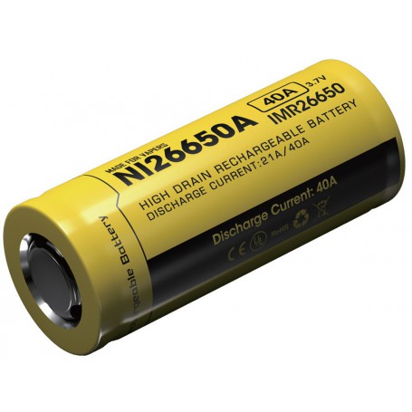 NITECORE, Nitecore IMR26650A Li-ion 4200mAh 3.7V 40A 26650, Other formats, BS068-CB