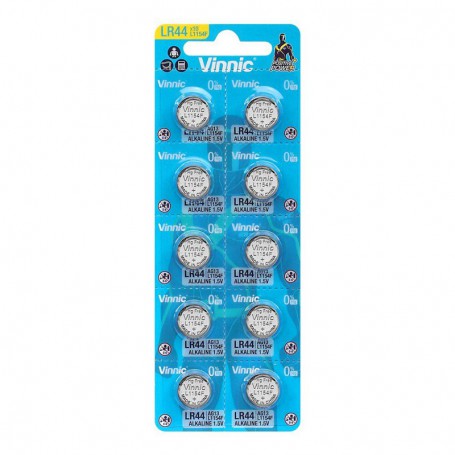 Vinnic, Vinnic G13 / AG13 / L1154 / LR44 / 157 / A76 1.5V button cell battery, Button cells, NK399-CB