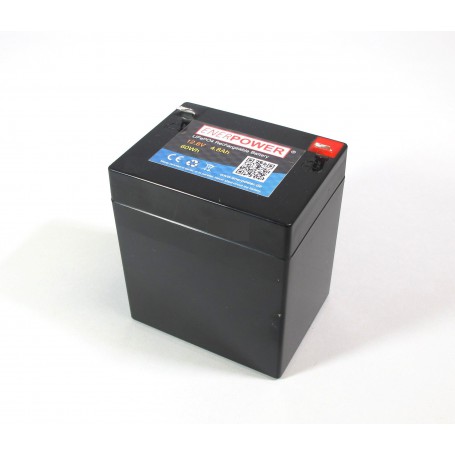 Enerpower, Enerpower 12.8V 4.8Ah - LiFePo4 (remplacement de la batterie au plomb), Batterie LiFePO4, NK497