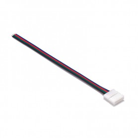 Oem - 10mm 4 Pin RGB LED Click to Wire 15cm Cavo connettore - LED connectors - LSCC03