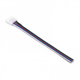 Oem - 12mm 5 Pin RGBW RGBWW LED Click to Wire 15cm Connector kabel draad -  - LSCC62