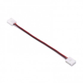 Oem - 8mm 2 Pin Single Color LED Strip Click to Click 15cm Alambre cable conector - LED connectors - LSCC04