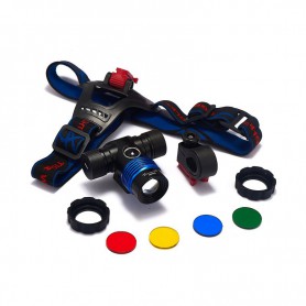 Oem - 600Lm XM-L T6 TIGER WOLF LED Kopf lampe Lampe, Fahrradlampe mit Fahrradlenkerhalterung - Flashlights - HLP0012