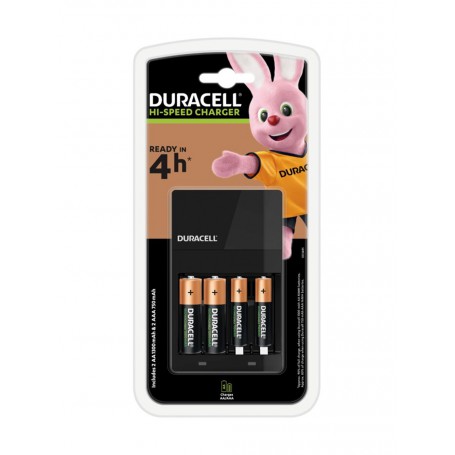 Duracell, 4h Duracell battery charger + 2x AA 1300mAh + 2x AAA 750mAh, Battery chargers, BL360