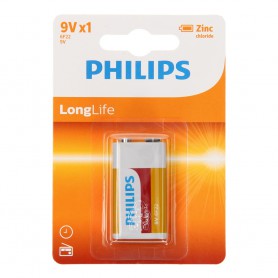 PHILIPS - Philips LongLife Zinc 9V 6F22 - Other formats - BS497-CB