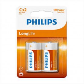 PHILIPS, Philips LongLife Zink C/LR14, Size C D 4.5V XL, BS499-C14