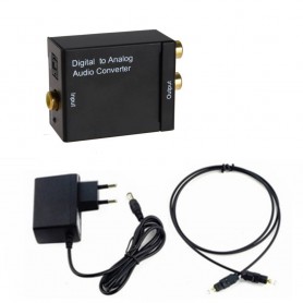 Oem - Digital to Analog Audio Converter box con alimentatore EU 5V -  - AL1127-AUDIO