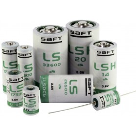 SAFT, SAFT LS 33600 D-Format lithium battery 3.6V - With Solder Lips, Size C D 4.5V XL, NK101-TAG-CB