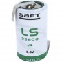 SAFT, SAFT LS 33600 D-Format lithium battery 3.6V - With Solder Lips, Size C D 4.5V XL, NK101-TAG-CB