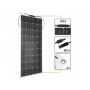 Green Cell - GREEN CELL 100W 18V Flexibel Zonnepaneel SolarFlex / Monokristallijn / ETFE / MC4 - Zonnepanelen - GC096-100W