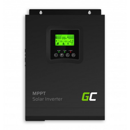 Green Cell, GREEN CELL 12VDC Solar Inverter Off Grid converter with MPPT Solar Charger for 230VAC 1000VA / 1000W Pure Sine Wa...