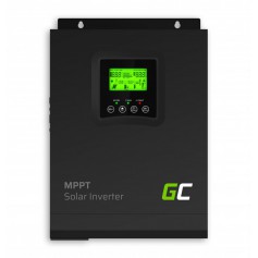 GREEN CELL 12VDC Solar Inverter Off Grid converter with MPPT Solar Charger for 230VAC 1000VA / 1000W Pure Sine Wave