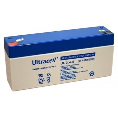 Ultracell VRLA / Lead Battery 3400mAh 6V (UL3.4-6)