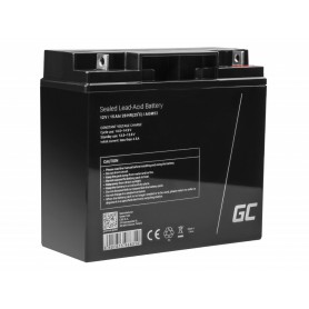 Green Cell - Green Cell 12V 15Ah 15000mAh VRLA AGM Batteria - Battery Lead-acid  - GC106-1215