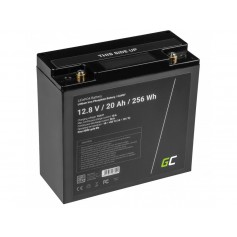 Green Cell LiFePO4 12.8V 20Ah battery for solar panels and campers