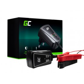 Green Cell - Green Cell 1A 12W Ladegerät für 6V / 12V Akkus mit LED Statusanzeige - Ladegeräte - GC113-ACAGM06