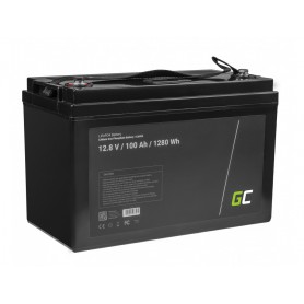 Green Cell - Batteria Green Cell LiFePO4 12,8V 100Ah 1280Wh per pannelli solari e camper - Batteria LiFePO4 - GC116-CAV05