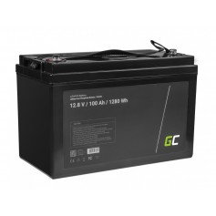 Green Cell, Green Cell LiFePO4 12.8V 100Ah 1280Wh Batterie für Sonnenkollektoren und Wohnmobile, LiFePO4 Akku, GC116-CAV05