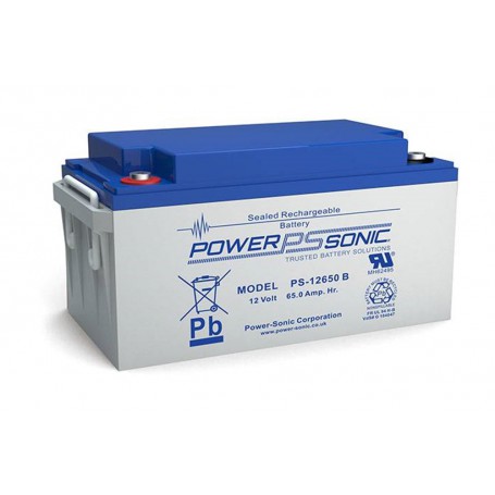 POWER SONIC - POWER SONIC 12V 65Ah T6 PS-12650VdSB Batteria al piombo ricaricabile - Battery Lead-acid  - PS-12650VdSB