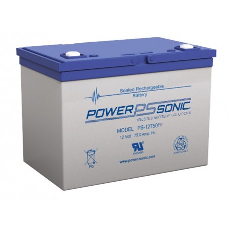 POWER SONIC - POWER SONIC 12V 78.6Ah T6 PS-12750B-FR Vlamvertragende oplaadbare loodaccu -  - PS-12750B-FR