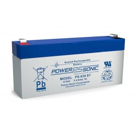 POWER SONIC - POWER SONIC 6V 3.5Ah F1 4.8mm PS-630ST Oplaadbare loodaccu - Loodaccu - PS-630ST