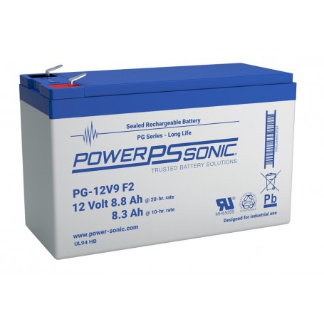POWER SONIC - POWER SONIC 12V 8.8Ah F2 PG-12V9F2 LONG LIFE Blei-Säure-Akku -  - PS-015
