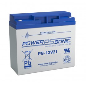 POWER SONIC - POWER SONIC 12V 20Ah T12 PG-12V21 LONG LIFE Oplaadbare loodaccu - Loodaccu - PG-12V21B
