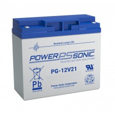 POWER SONIC 12V 20Ah T12 PG-12V21 LONG LIFE Batteria al piombo ricaricabile