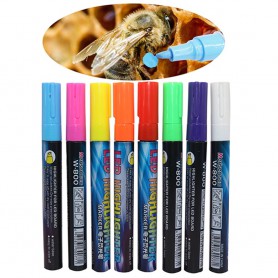 Oem - 8 penne stilografiche per lavagne LED - Queen Bee - Highliner fluorescente a LED fluorescente che si illumina al buio -...
