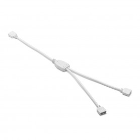 Oem - 1 naar 2-weg 4-pins 10mm RGB Female connector splitterkabel -  - LSCCW0021
